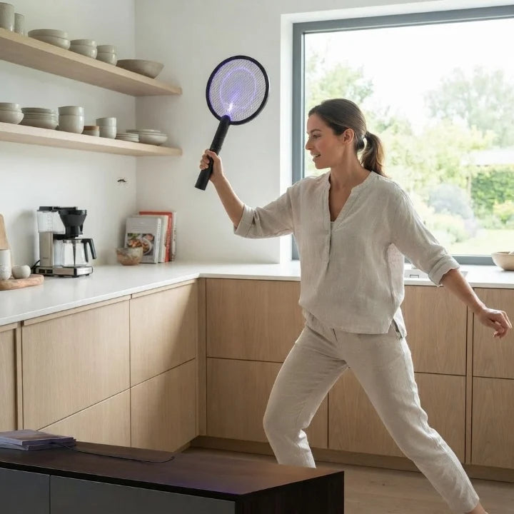 Electric Mosquito Swatter 3-in-1 UV Trap & Night Light USB-C