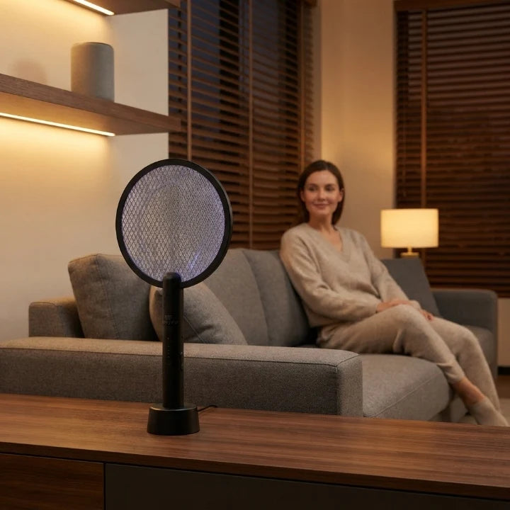 Electric Mosquito Swatter 3-in-1 UV Trap & Night Light USB-C