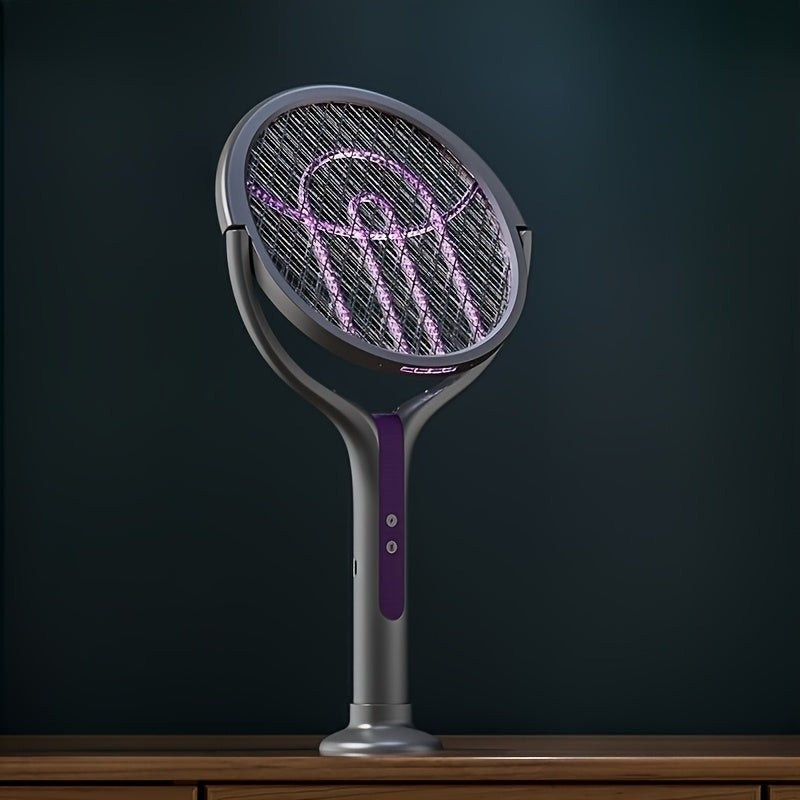 Electric Mosquito Swatter USB Rechargeable UV Light Extendable Handle