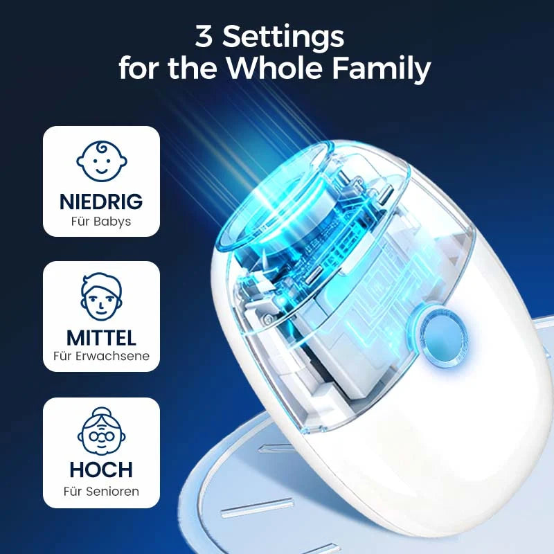 Electric Nail Clipper Automatic 360 Degree Debris Collector