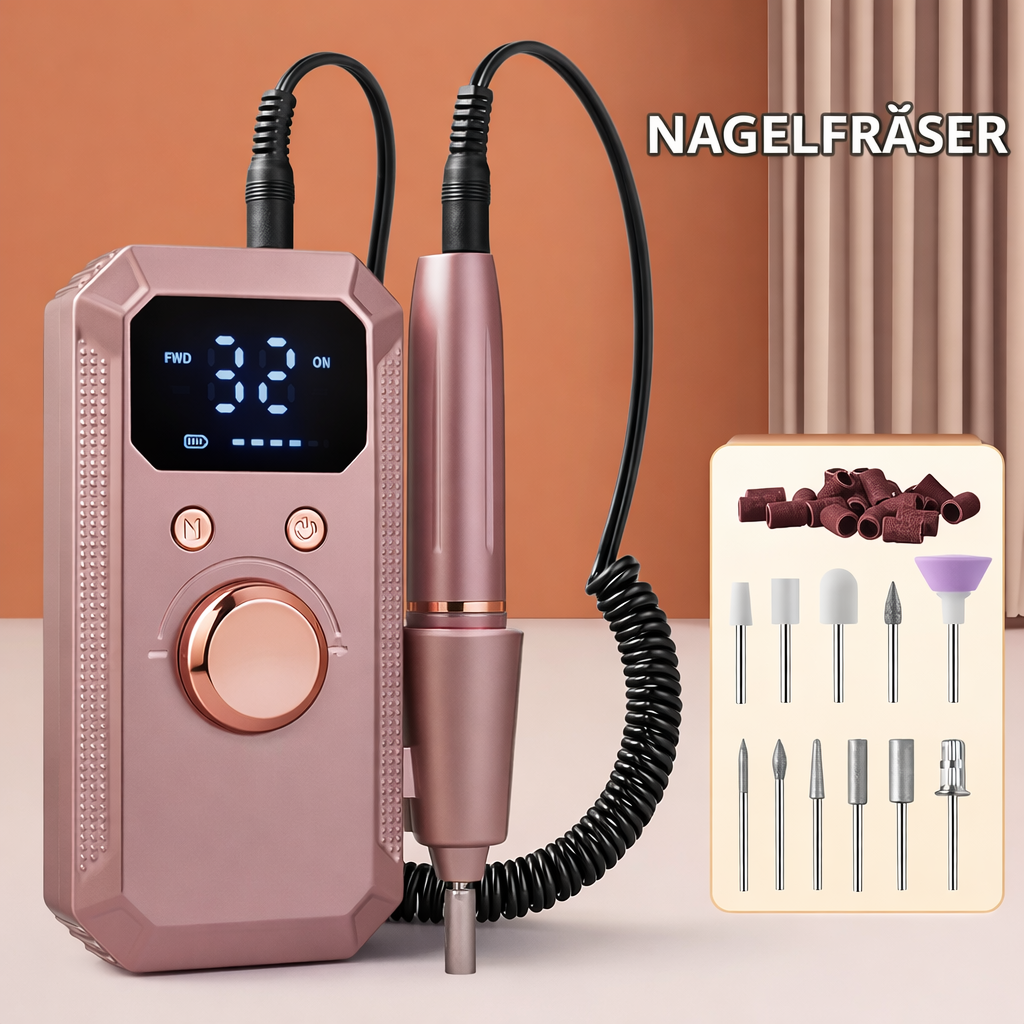 Electric Nail Drill Adjustable Speed Quiet Operation Comfortable Grip