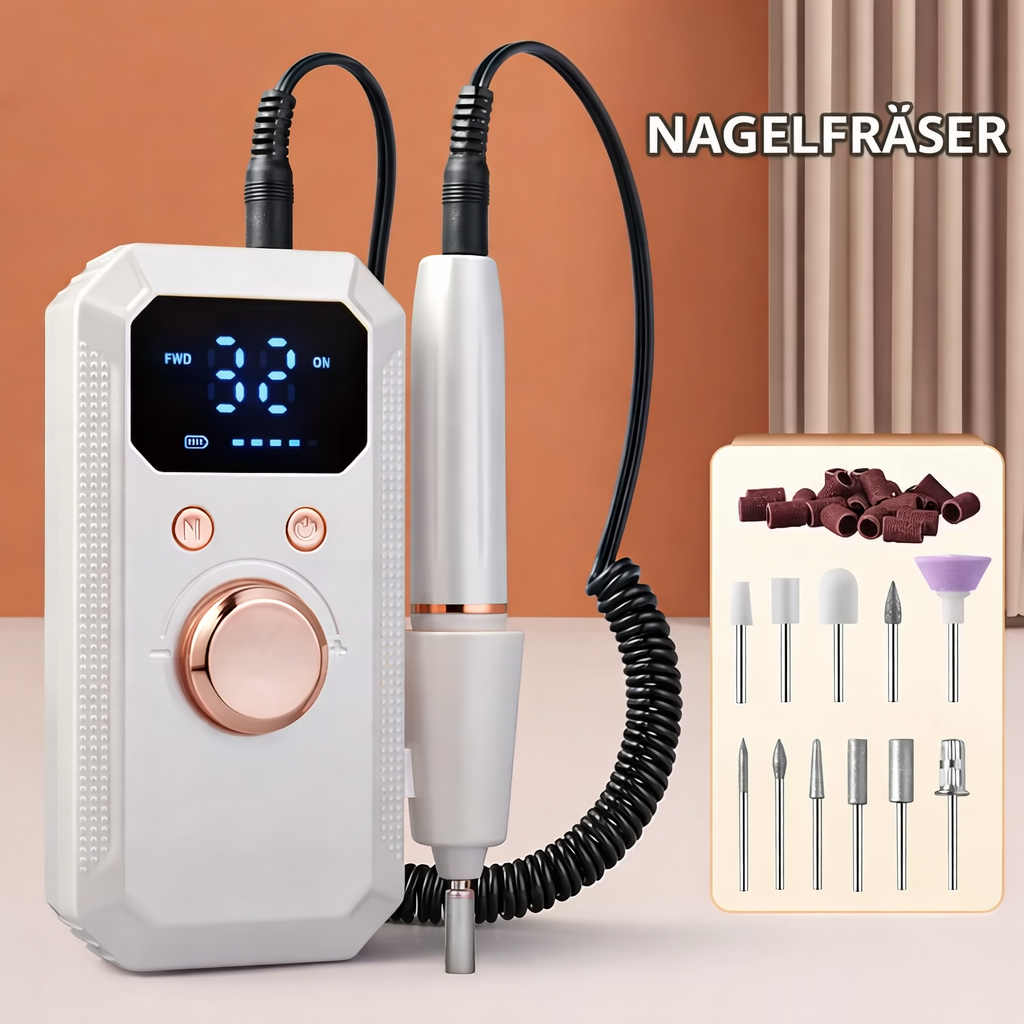 Electric Nail Drill Adjustable Speed Quiet Operation Comfortable Grip