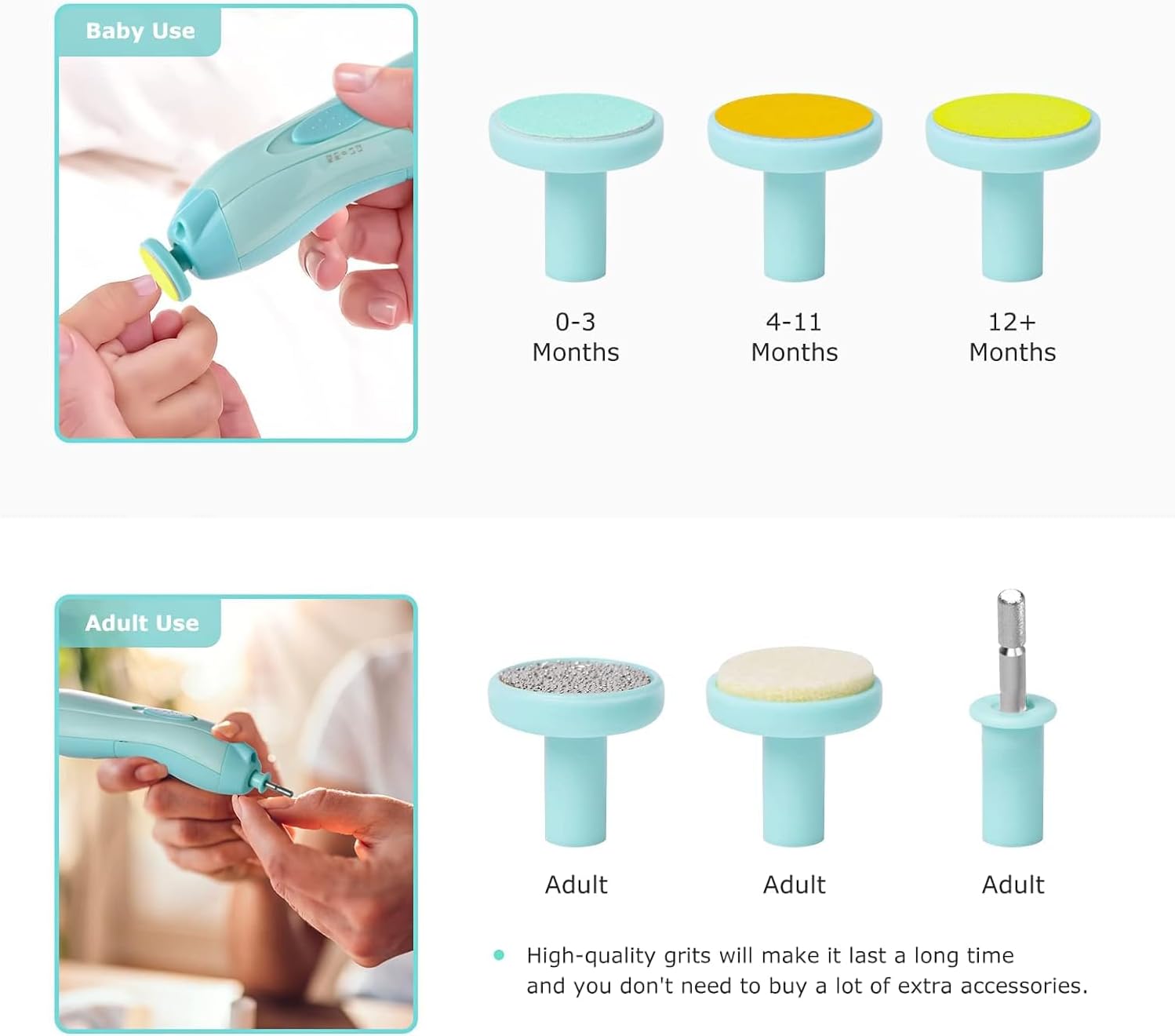 Electric Nail Grinder Quiet Safe & User-Friendly