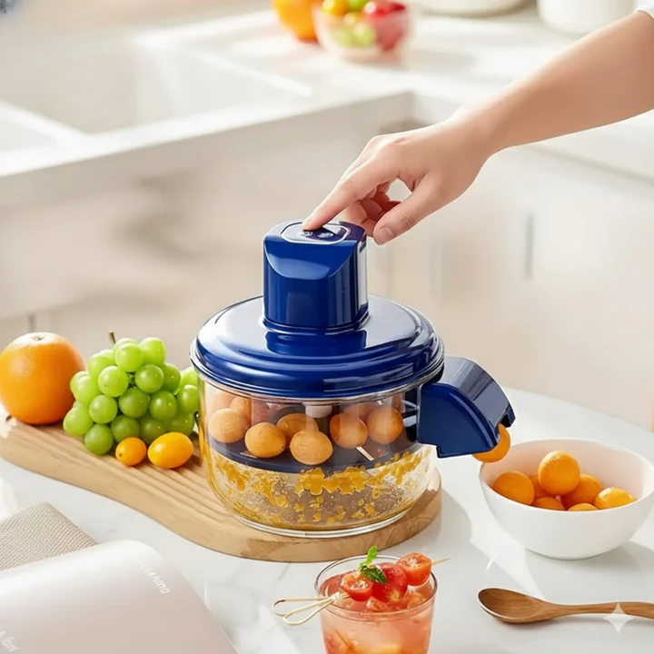 Electric Peeler 5 Stainless Steel Blades USB Rechargeable BPA-Free