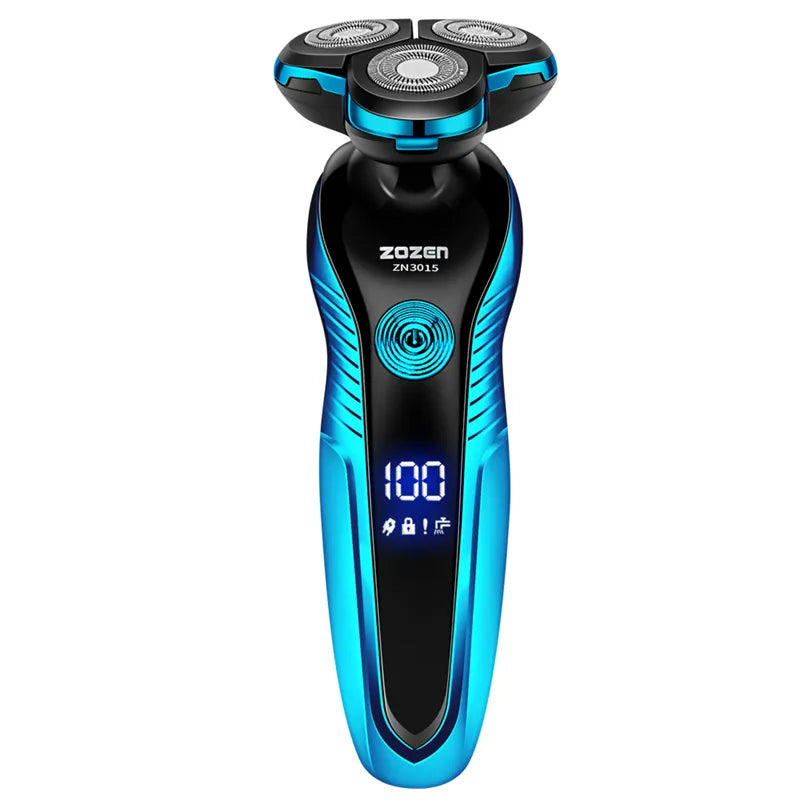 Electric Razor 3-Head Rotary Wet & Dry USB Charging