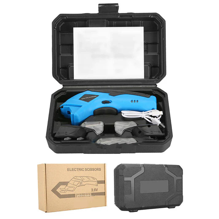 Electric Scissors Motorized USB Rechargeable Stainless Steel Blades