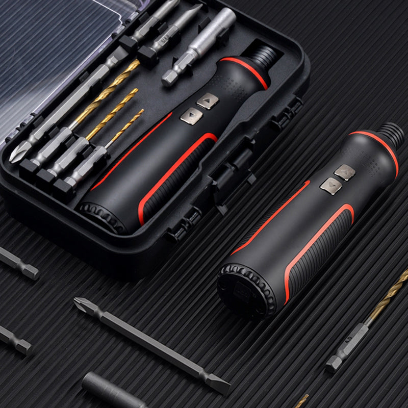 Electric Screwdriver Set Rechargeable Adjustable Speed Built In LED