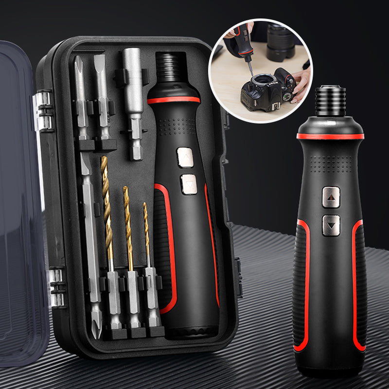 Electric Screwdriver Set Rechargeable Adjustable Speed Built In LED