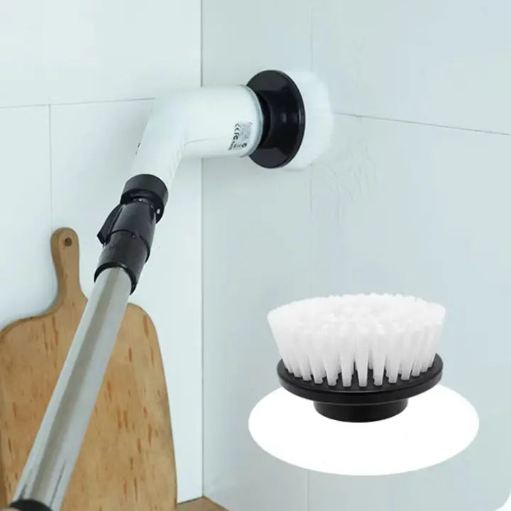 Electric Scrub Brush Cordless Extendable Handle & 9 Attachments