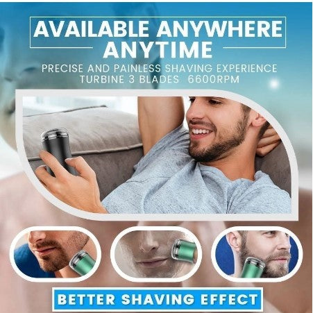 Electric Shaver Pocket-Sized Waterproof & Washable USB-C Fast Charge