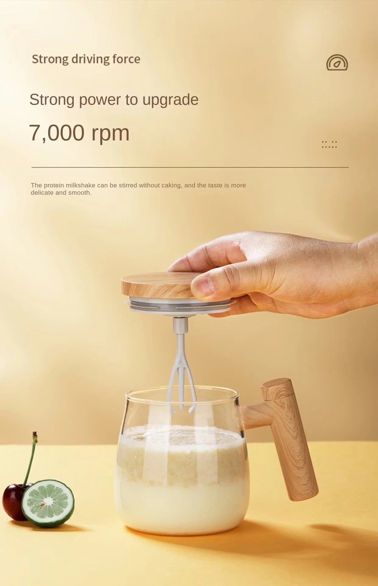 Electric Stirring Cup High-Speed One-Button Hot & Cold 400ml