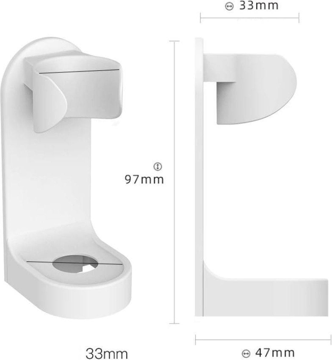 Electric Toothbrush Wall Mount Self-Adhesive No-Drill