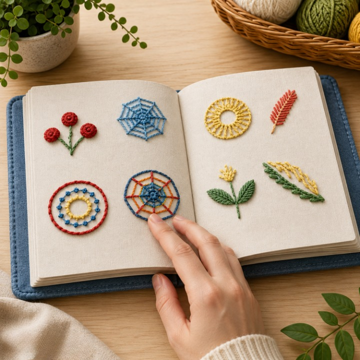 Embroidery Kit 106 Stitches Bamboo Frame 86-Piece Set