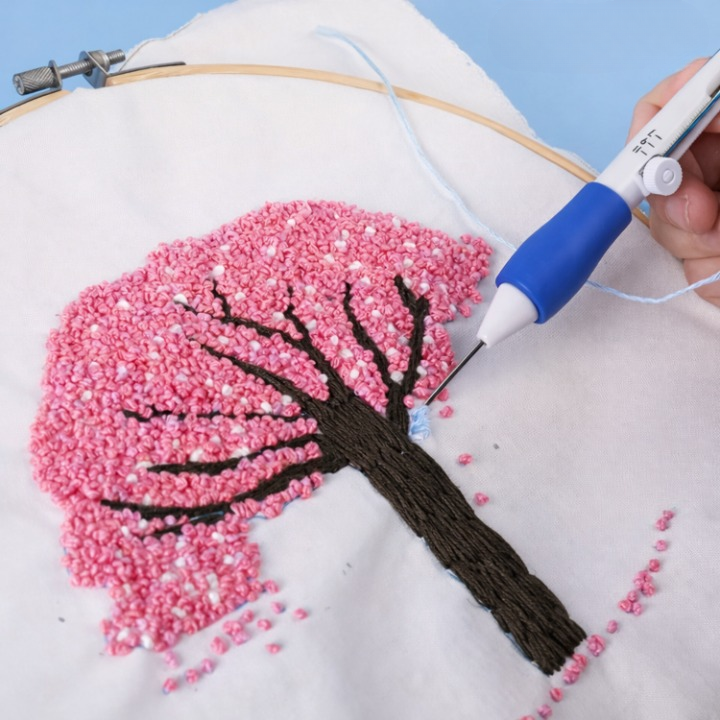 Embroidery Kit Water-Soluble Templates 50 Color Threads & Needles