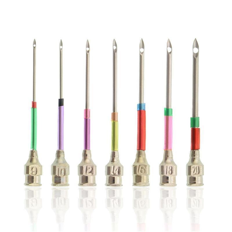 Embroidery Needle Set Color-Coded Handles Stainless Steel & Copper