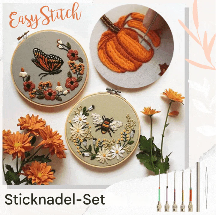 Embroidery Needle Set Color-Coded Interchangeable 5-Piece