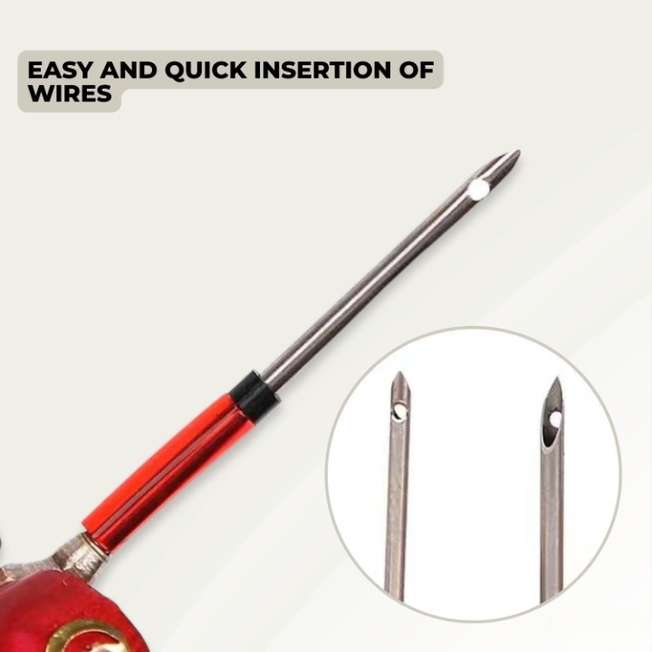 Embroidery Needle Set Interchangeable Heads Stainless Steel