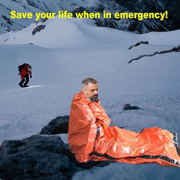Emergency Blanket Heat-Reflective Waterproof & Tear-Resistant
