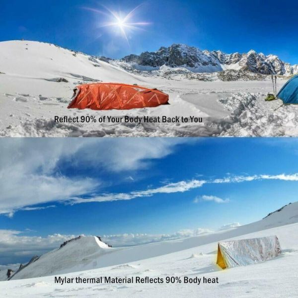 Emergency Blanket Heat-Reflective Waterproof & Tear-Resistant