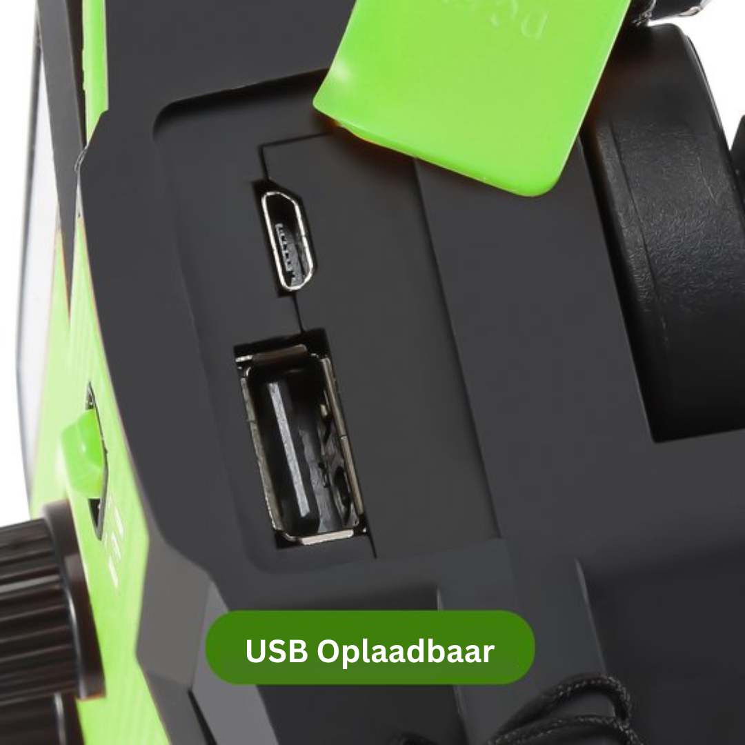 Emergency Radio Solar & Crank Charging LED SOS Weatherproof