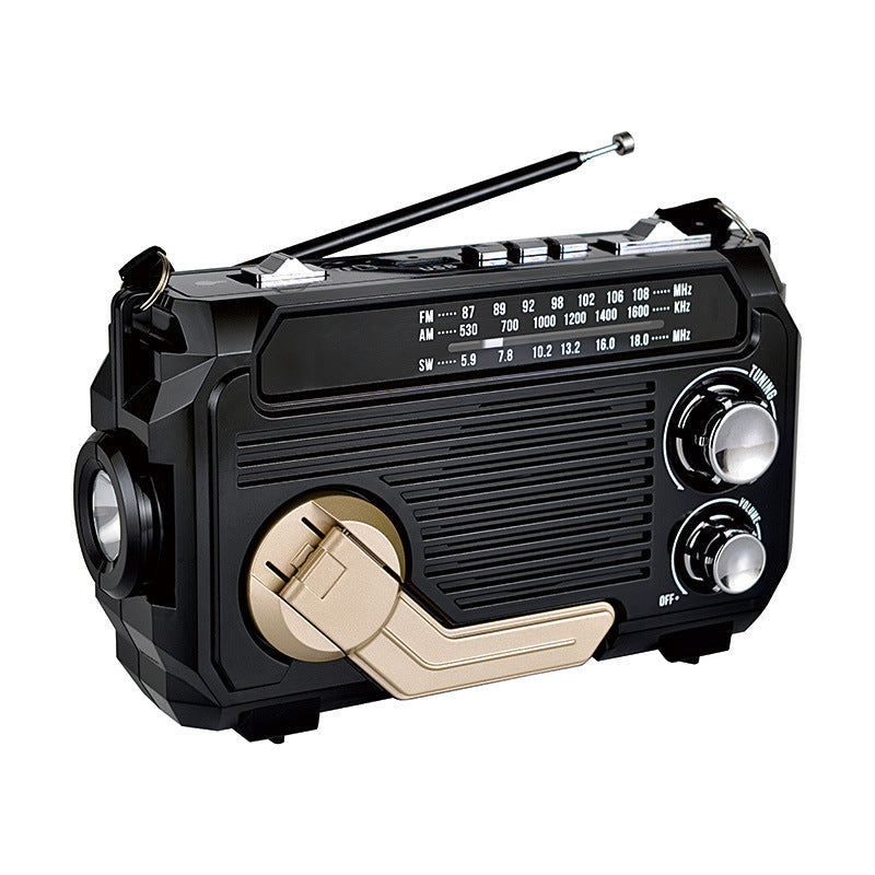 Emergency Radio Solar & Hand-Crank AM/FM/Shortwave Bluetooth