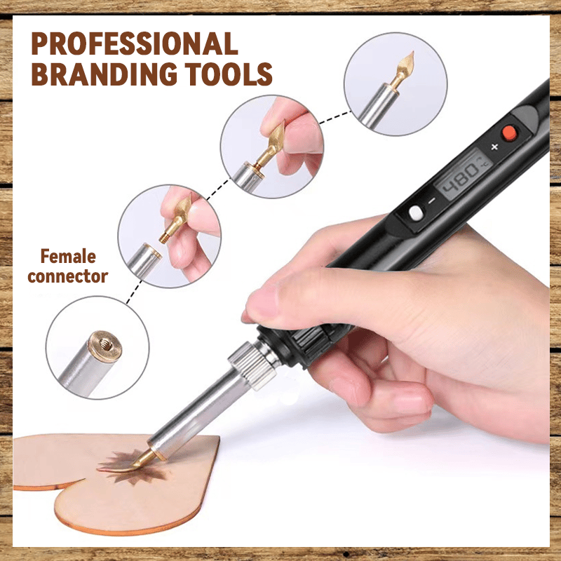 Engraving Kit Brass Tips For Standard Soldering Irons