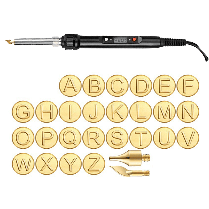 Engraving Tip Set 26 Brass Letter Tips