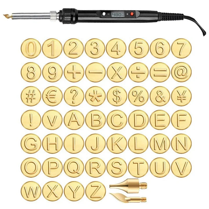 Engraving Tip Set 26 Brass Letter Tips