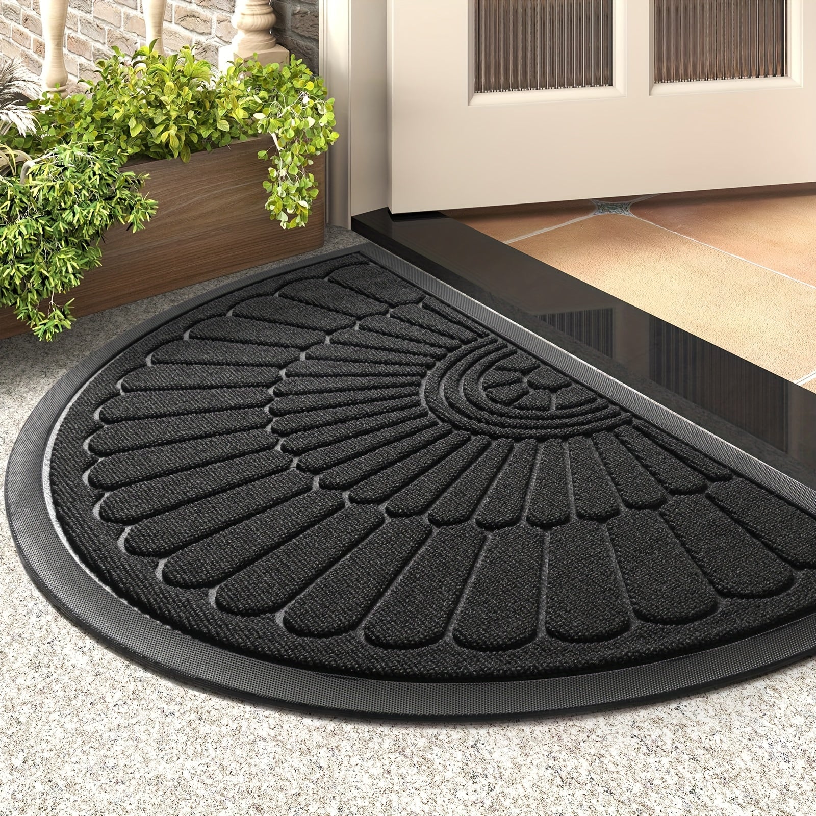Entrance Doormat Rubber Non-Slip Deep Groove