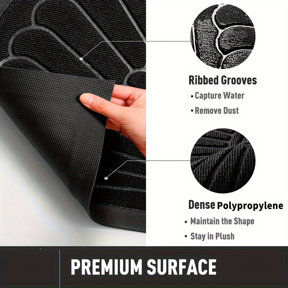 Entrance Doormat Rubber Non-Slip Deep Groove