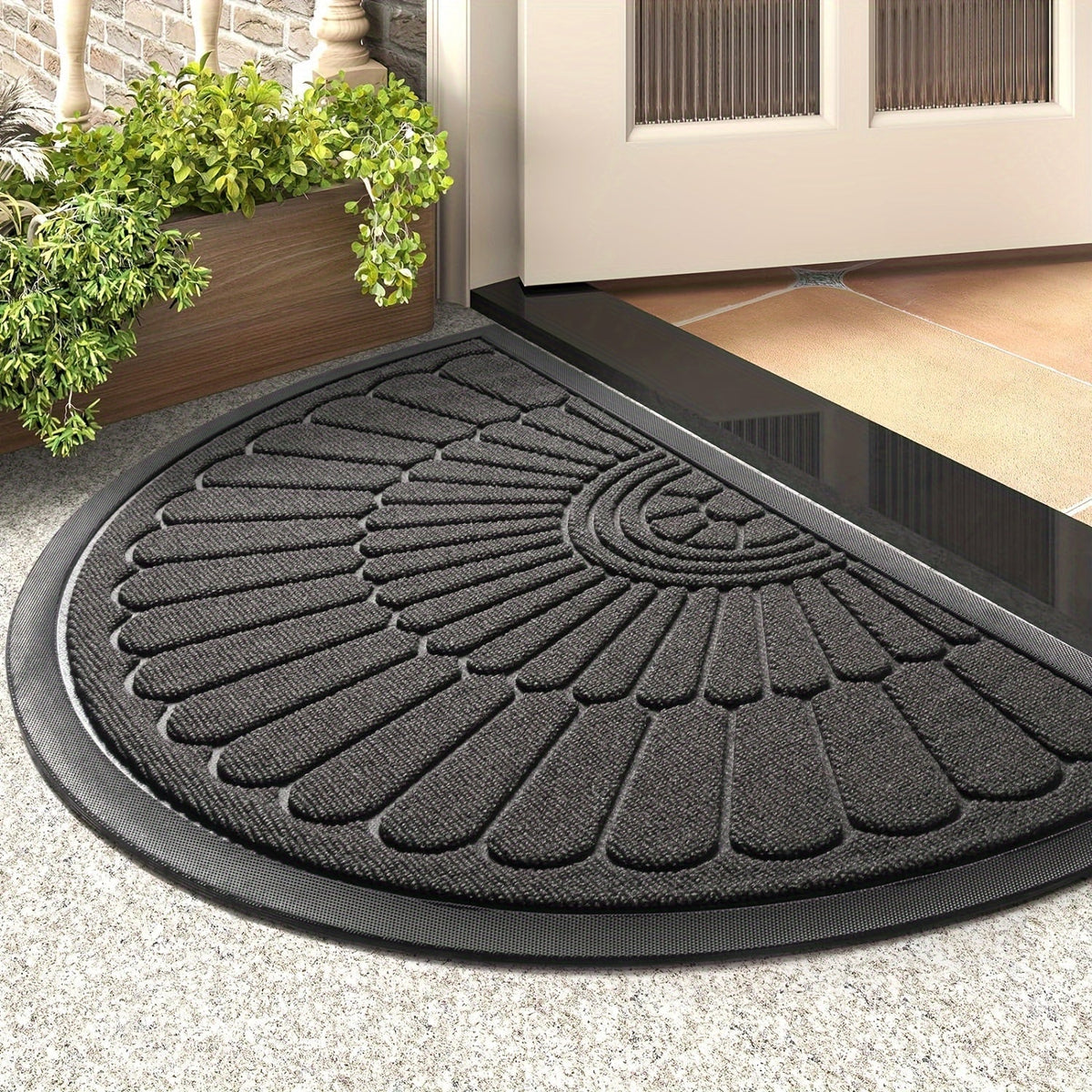 Entrance Doormat Rubber Non-Slip Deep Groove