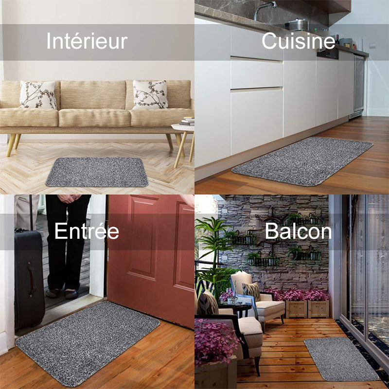 Entryway Doormat Nano-Absorbent Non-Slip Rubber Backing