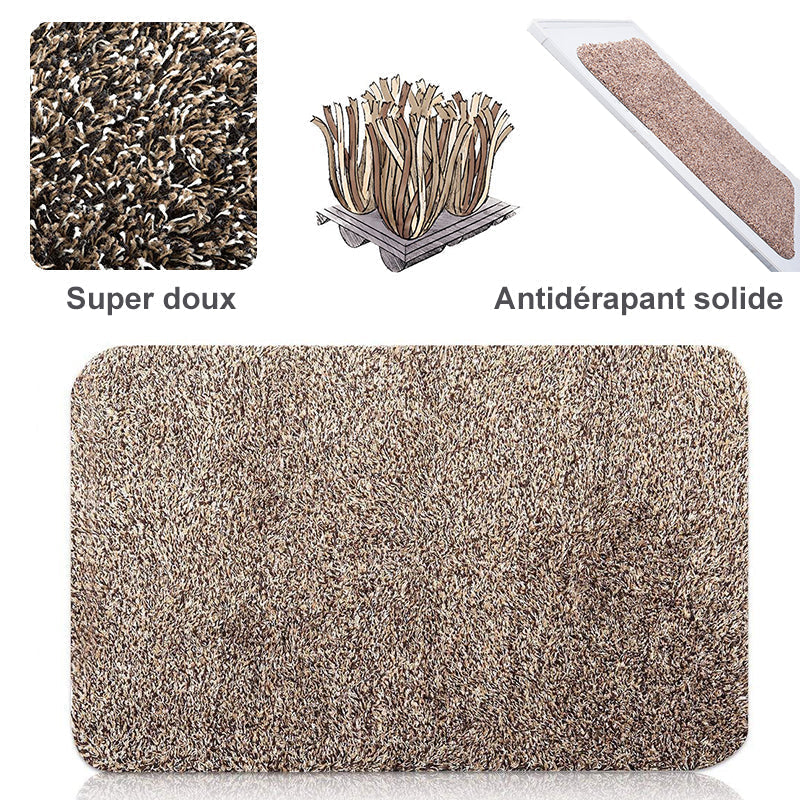 Entryway Doormat Nano-Absorbent Non-Slip Rubber Backing