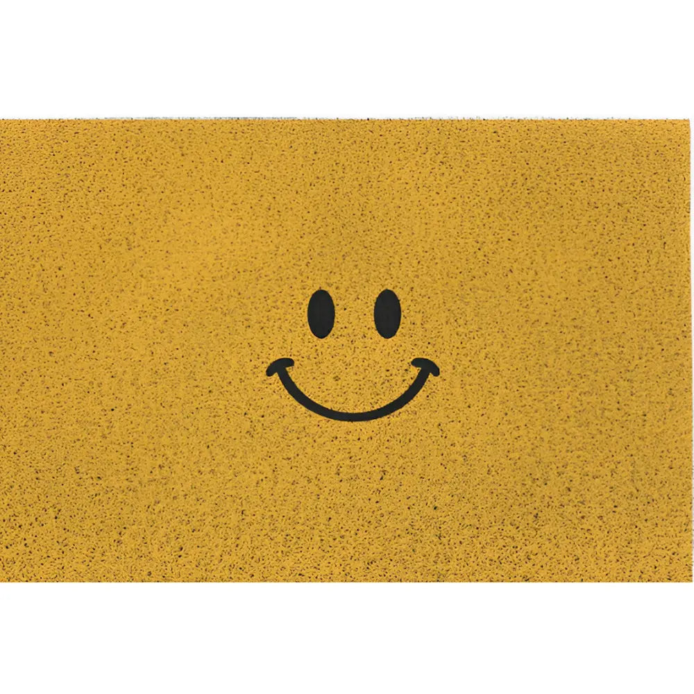 Entryway Doormat Smiley Print Non-Slip Absorbent