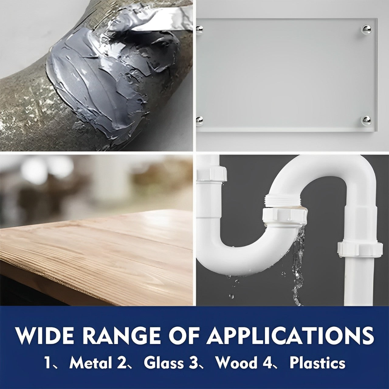 Epoxy Adhesive High-Temperature Metal & Ceramic 1:1 Mixing