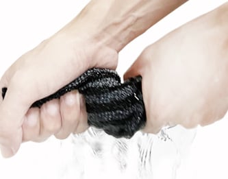 Exfoliating Washcloth Bamboo Charcoal & Silver Ion Dual Texture