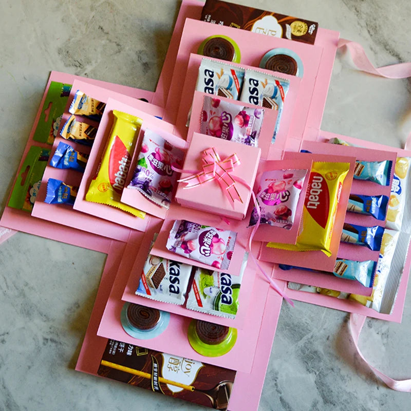 Exploding Gift Box 5-Layer Sturdy Cardboard