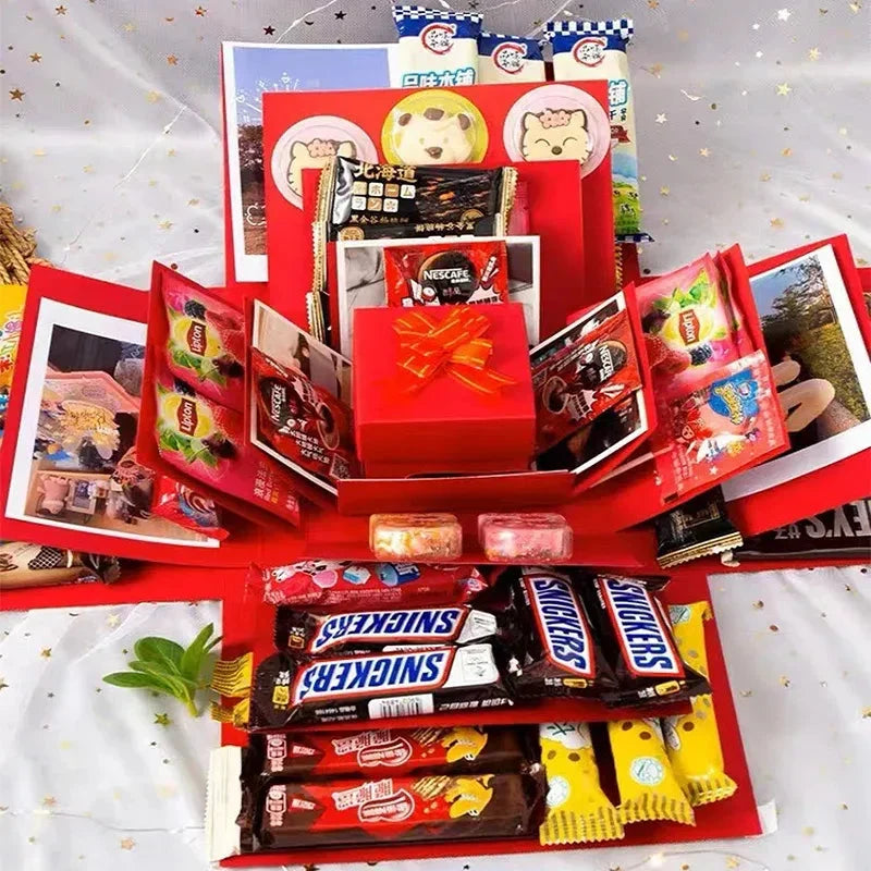 Exploding Gift Box 5-Layer Sturdy Cardboard