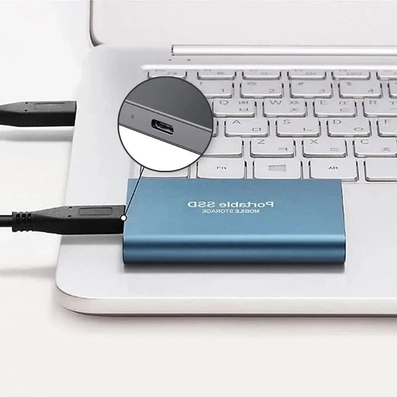 External SSD 128 GB USB-C 520 MB/s Shockproof Aluminum