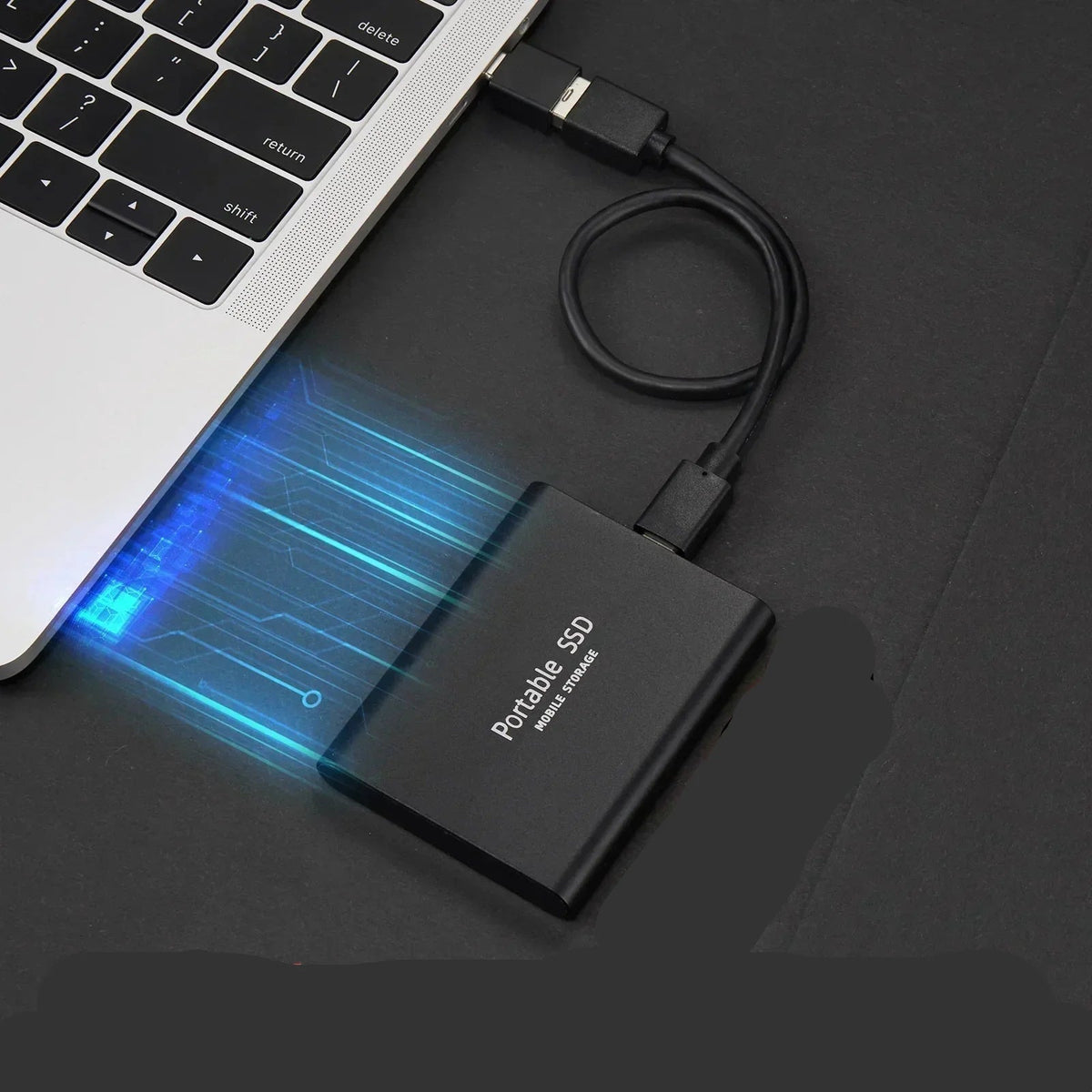 External SSD 2TB Aluminum Case Lightning-Fast