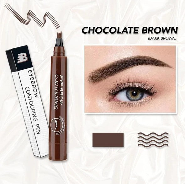 Eyebrow Pen Multi-Pronged Tip Waterproof & Smudge-Proof