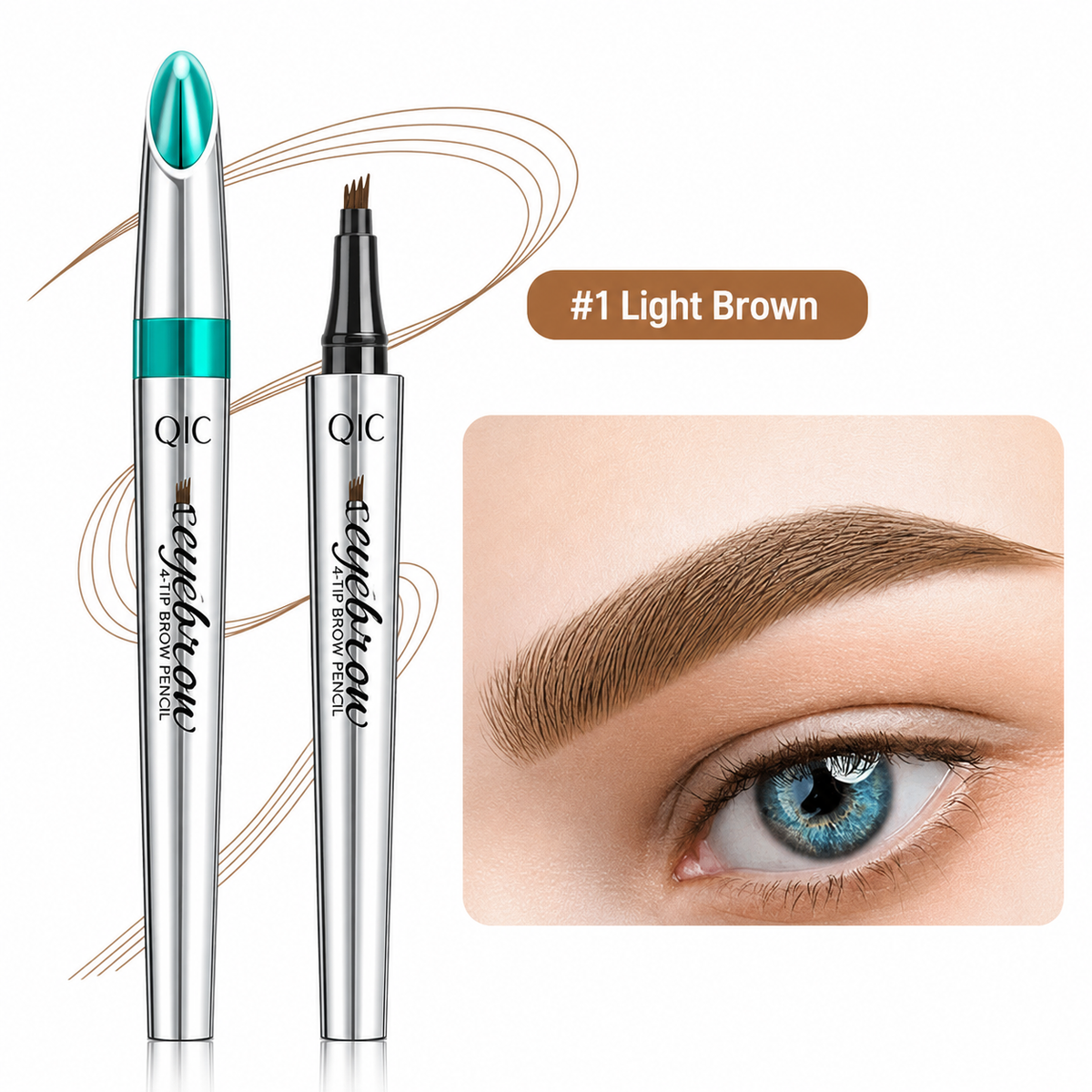 Eyebrow Pencil 3D Microblading 4-Prong Tip Waterproof