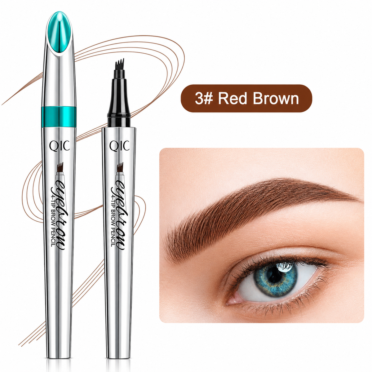 Eyebrow Pencil 3D Microblading 4-Prong Tip Waterproof