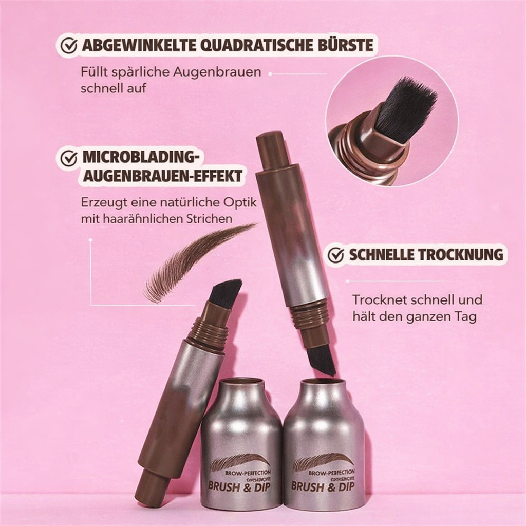 Eyebrow Pencil Microblading Effect Angled Brush & Smudge-Proof