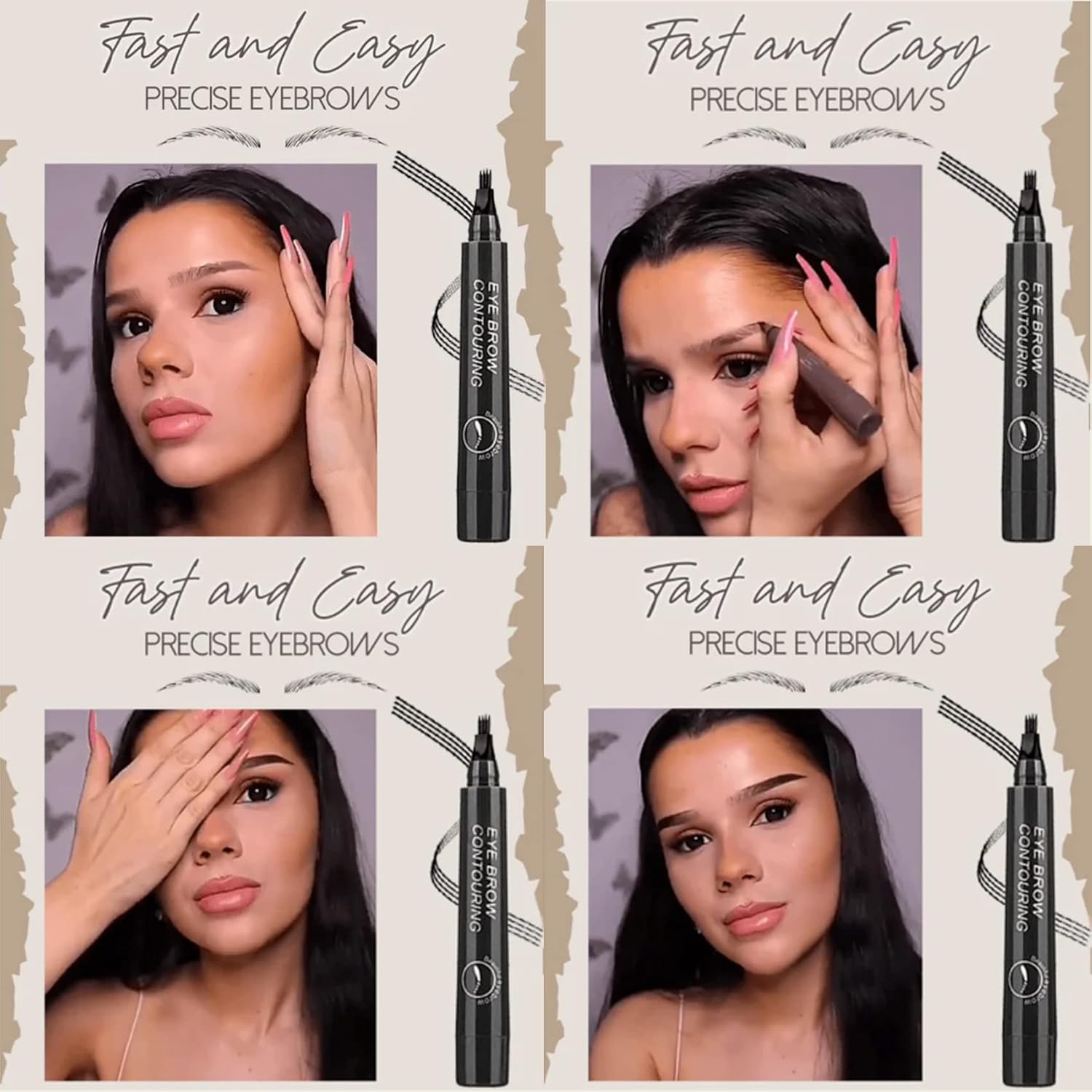 Eyebrow Pencil Microblading Tip Waterproof & Smudge-Proof