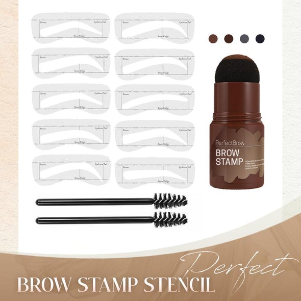 Eyebrow Stencil & Stamp Kit Waterproof & Smudge-Proof
