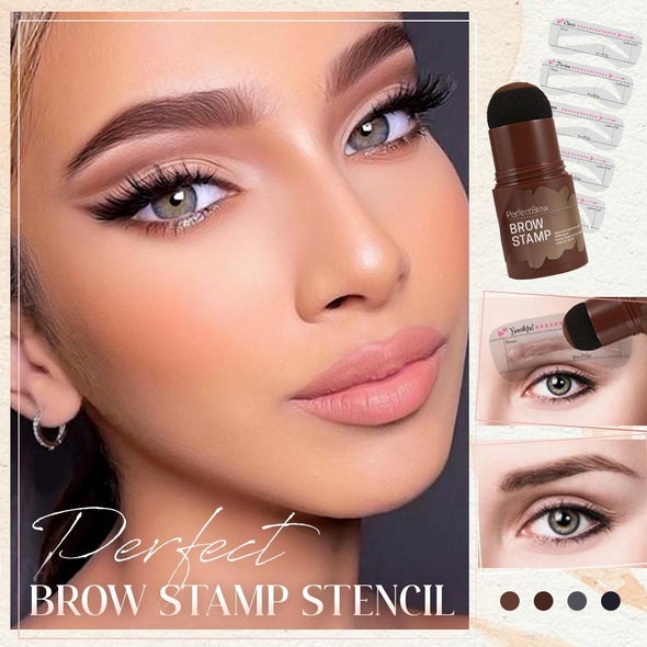Eyebrow Stencil & Stamp Kit Waterproof & Smudge-Proof