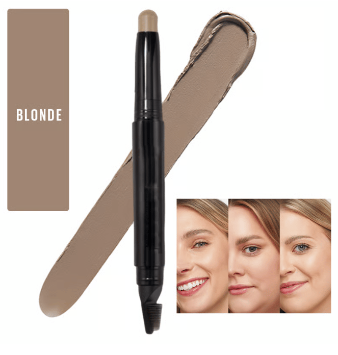 Eyebrow Styling Pencil 2-In-1 Slim Tip & Brush Smudge-Proof