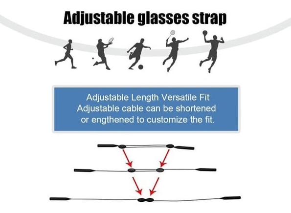 Eyeglass Strap Adjustable Non-Slip Skin-Friendly