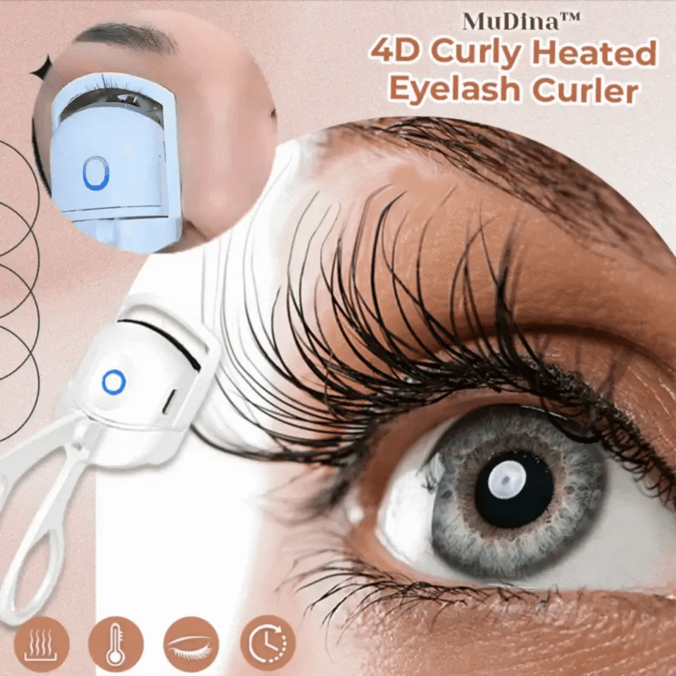 Eyelash Curler Cordless USB Rechargeable Adjustable Heat Shield